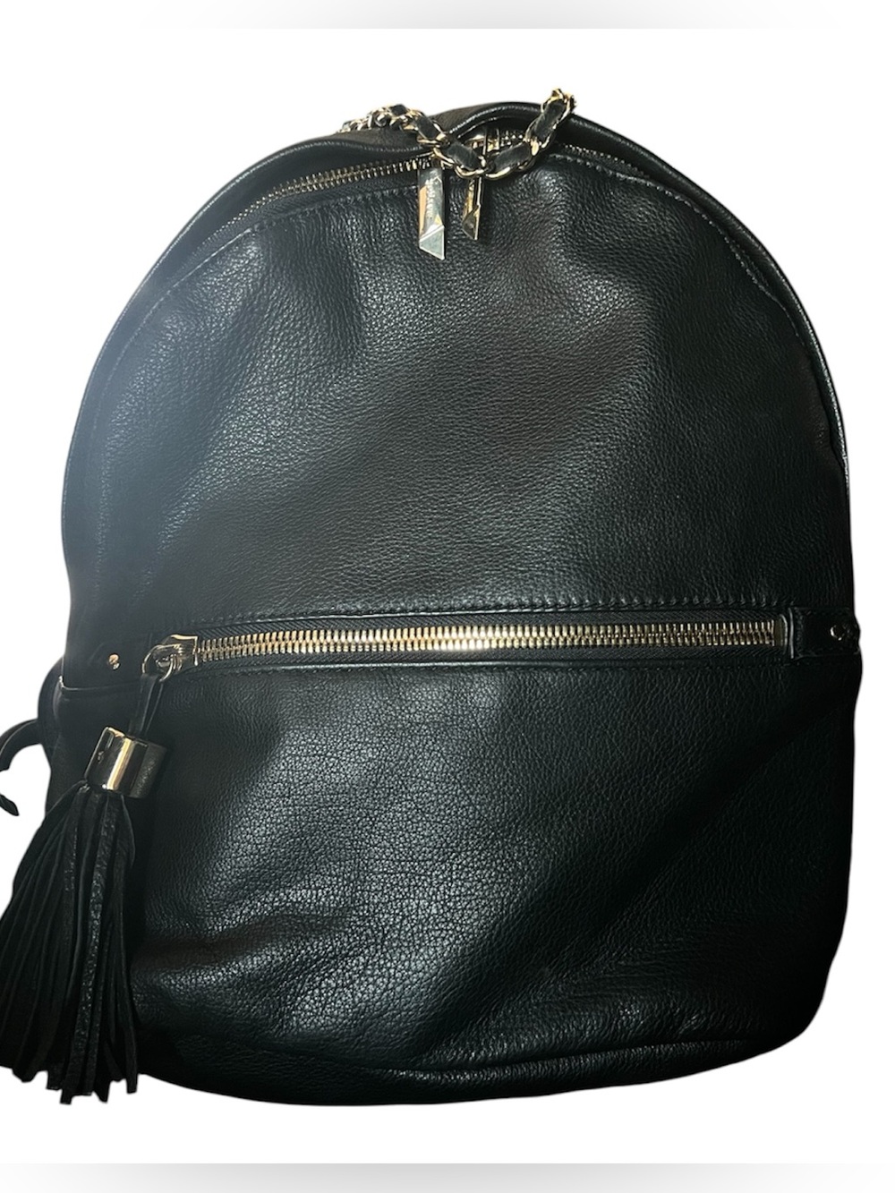 margot Camille Backpack Black Leather